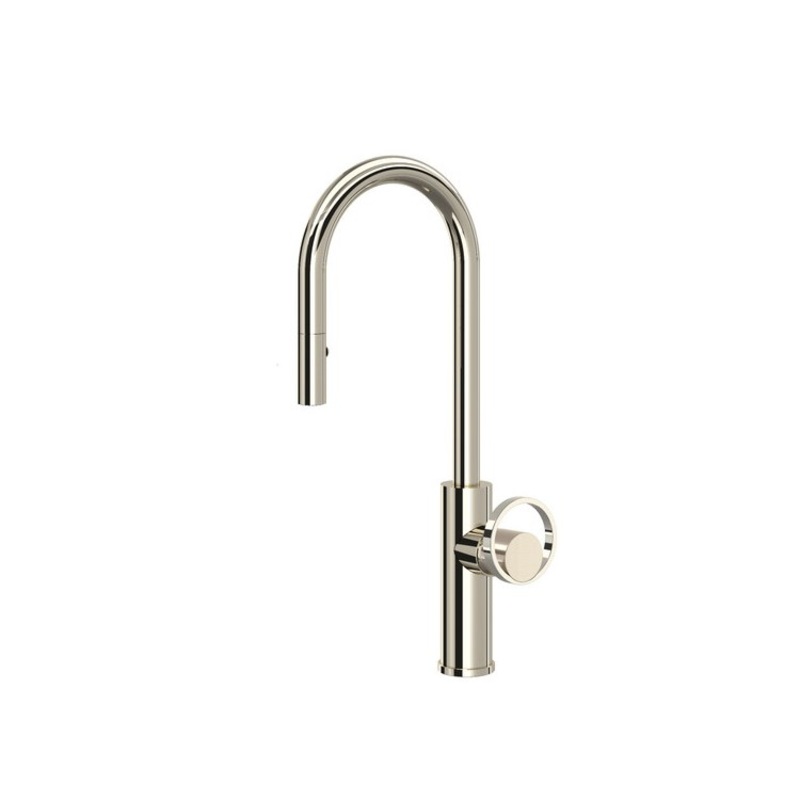 Bar Faucet Eclissi Pull Down Less Handle Polished Nickel 1.8 Gallons per Minute