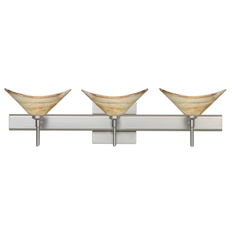 Besa 3SW-191383-SN-SQ Hoppi Three Light Wall Sconce Satin Nickel