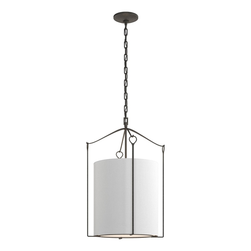 Bow Tall Pendant Natural Iron Natural Anna Shade (SF)