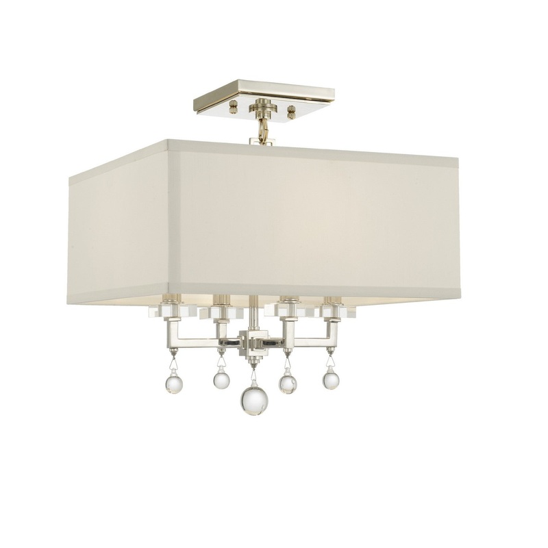 Crystorama 8105-PN_CEILING Paxton Four Light Semi Flush Mount Polished Nickel
