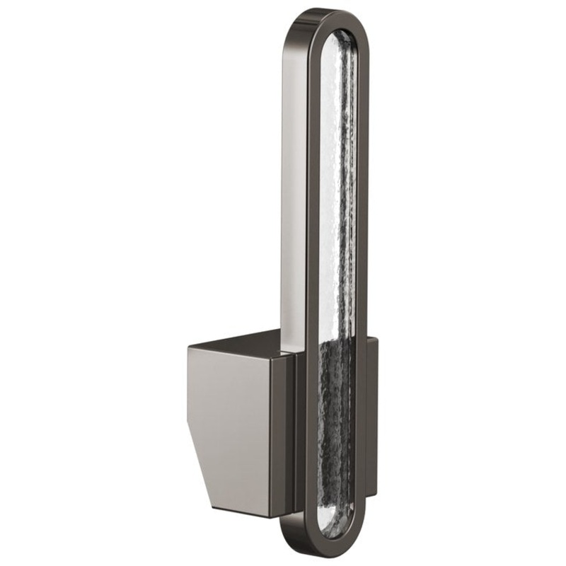 Handle Kit Frank Lloyd Wright Zinc 1 Arc Lever Brilliance Black Onyx/Glass Inlay ADA for Pull Down Kitchen Faucet