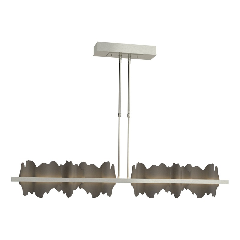 Hildene Large LED Pendant Sterling Dark Smoke