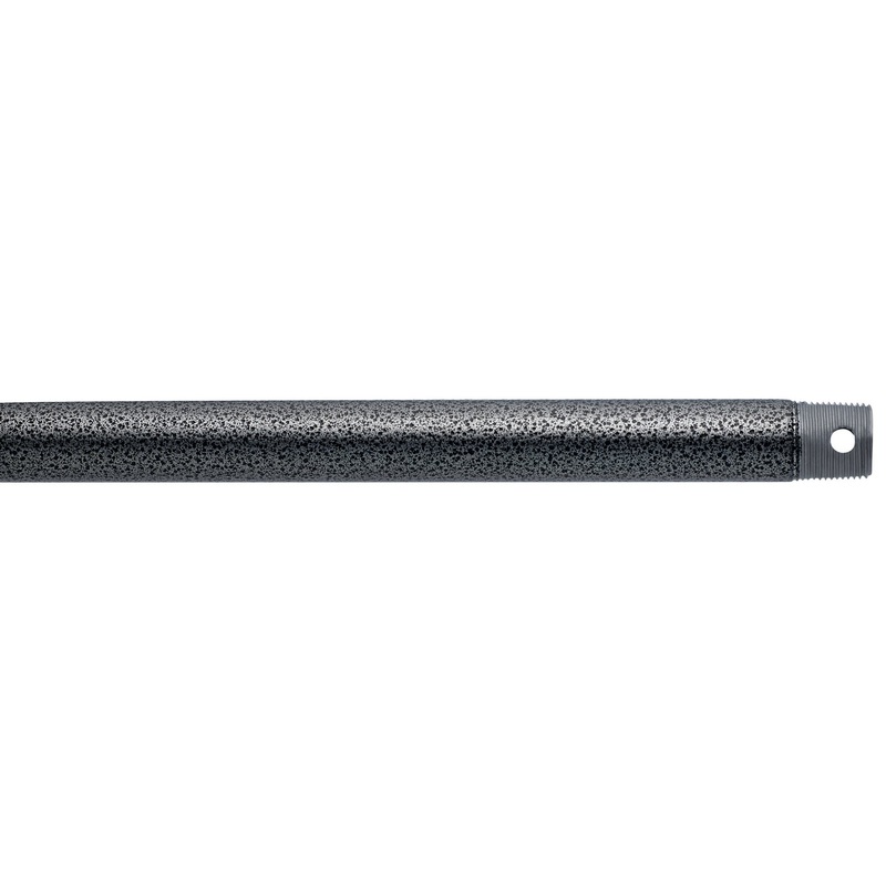 Kichler 360001WSP Fan Down Rod, Weathered Steel Powder Coat