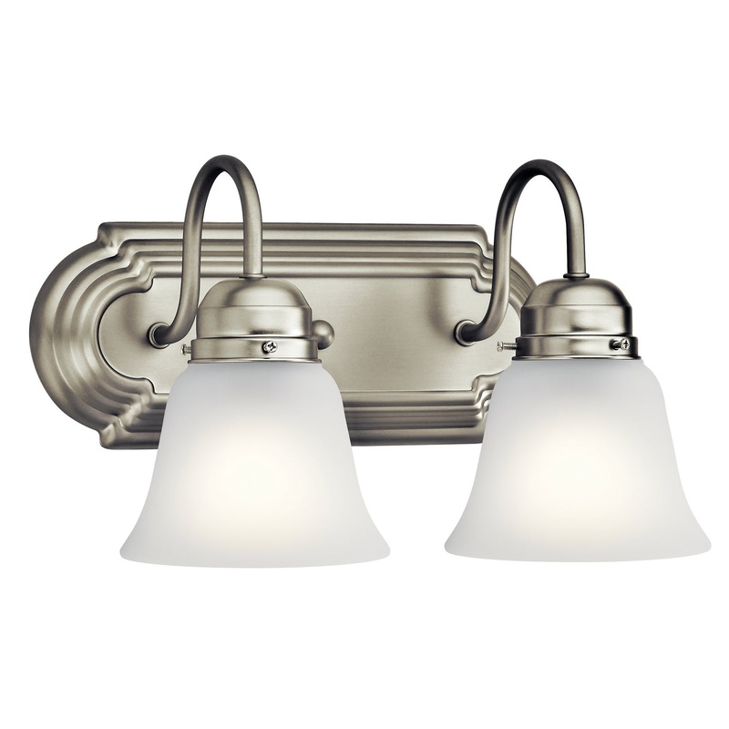 Kichler 5336NIS Two Light Bath, Brushed Nickel