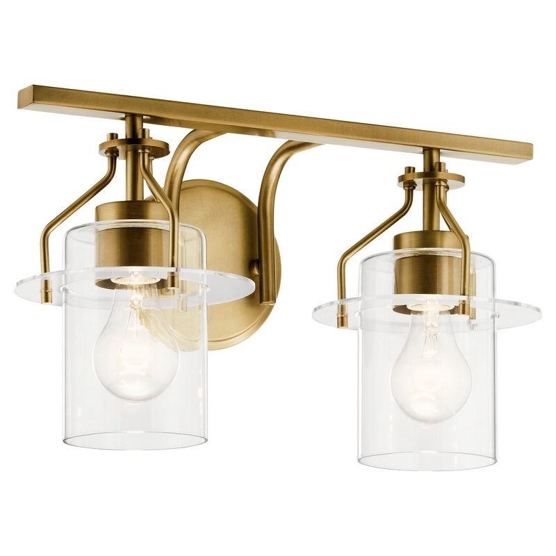 Kichler 55078NBR Two Light Bath, Brushed Brass