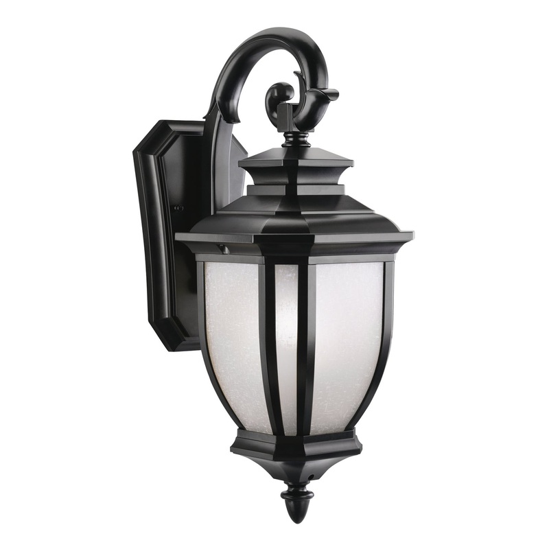 Kichler 9040BK One Light Outdoor Wall Mount, Black