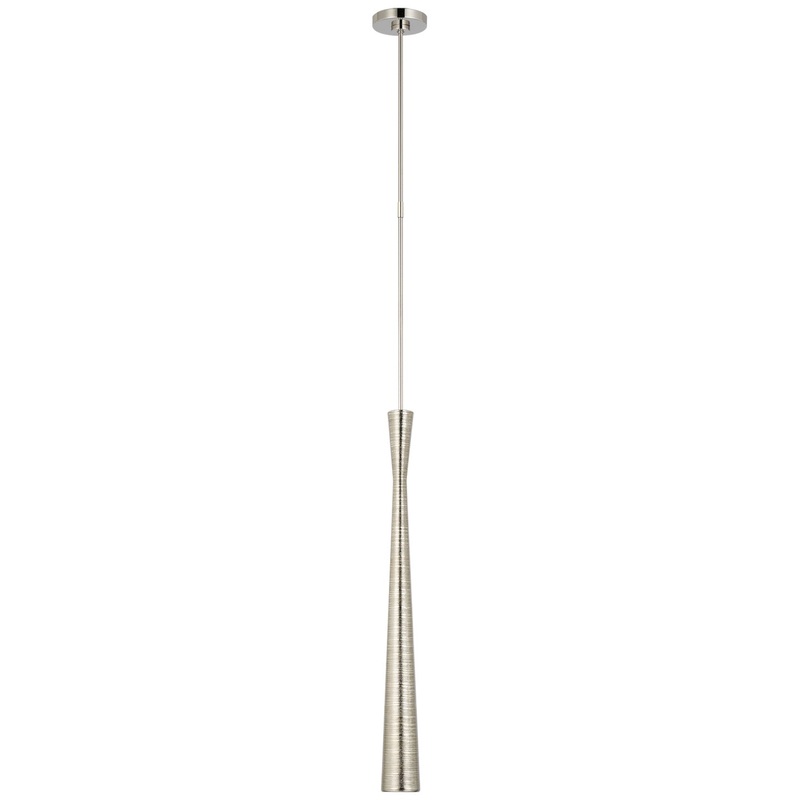 LED Pendant from the Utopia Collection in Polished Nickel Finish by Visual Comfort Signature