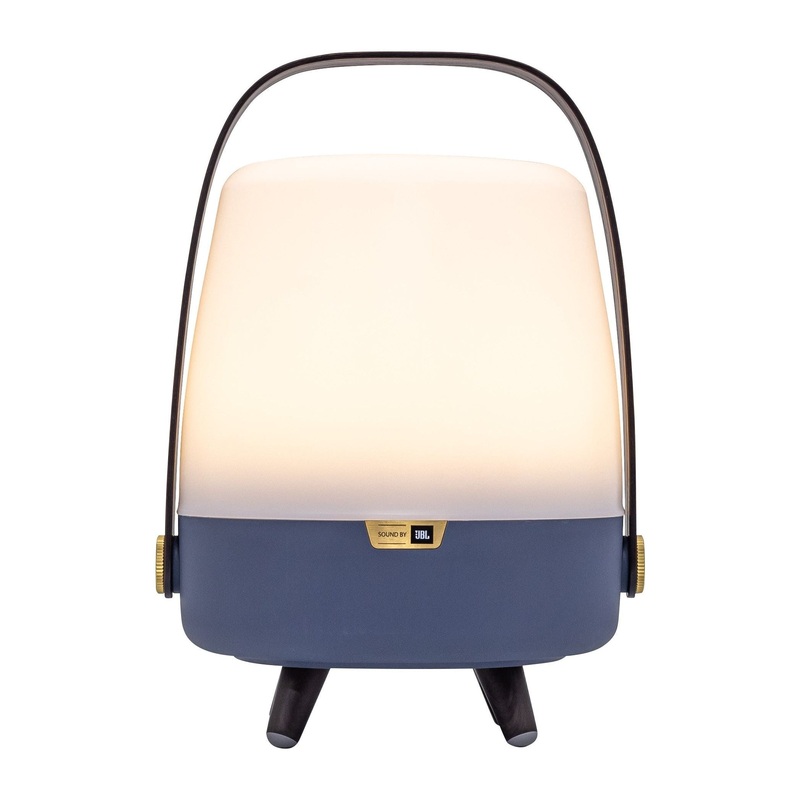 Lite Up Play Mini Rechargeable Indoor/Outdoor Speaker Lamp Ocean – Blue