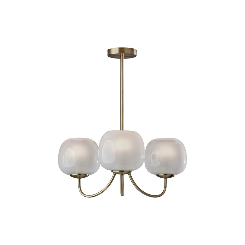 Magnolia Chandelier Antique Brass