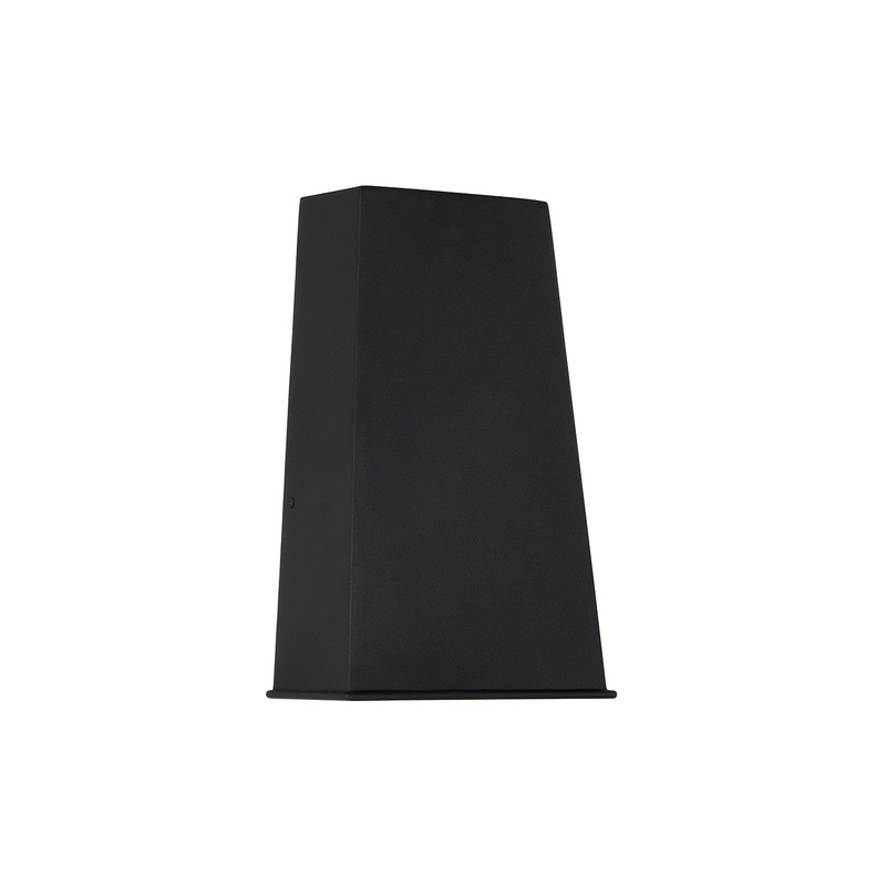 One Light Outdoor Wall Lantern from the Ansel Collection in Black Finish by Capital Lighting