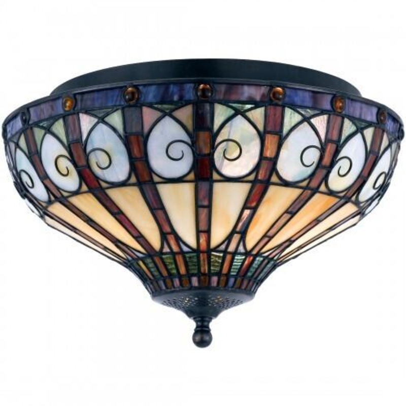 Quoizel TFAV1714VB Ava Semi-flush vint brnz Flush Mount