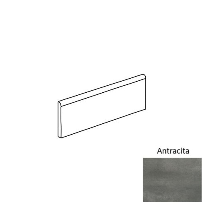 Roca Tile Usa Inc Elegant Ideas Nolita 3X12 Bullnose Antracita – Afnol004-S43C9