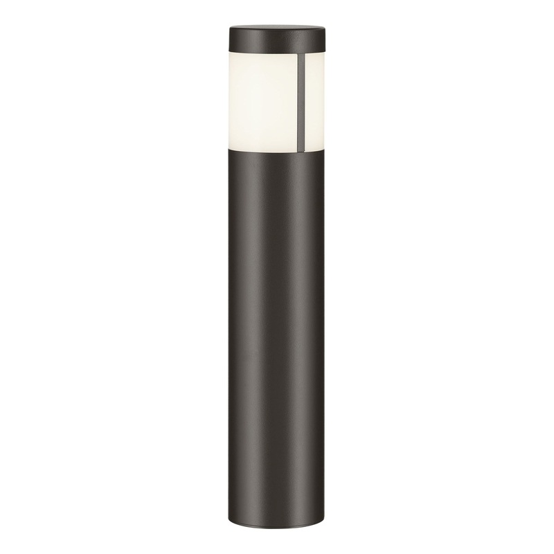 12 Volt LED 15.2″ Round Bollard Textured Architectural Bronze 3000K