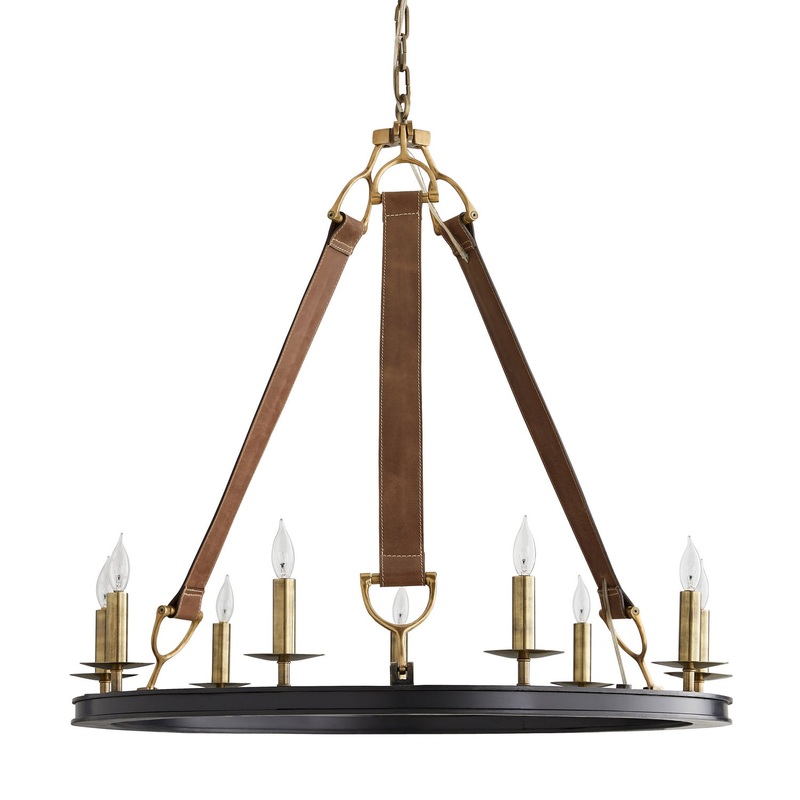 Arteriors 84031 Chaney Nine Light Chandelier Bronze