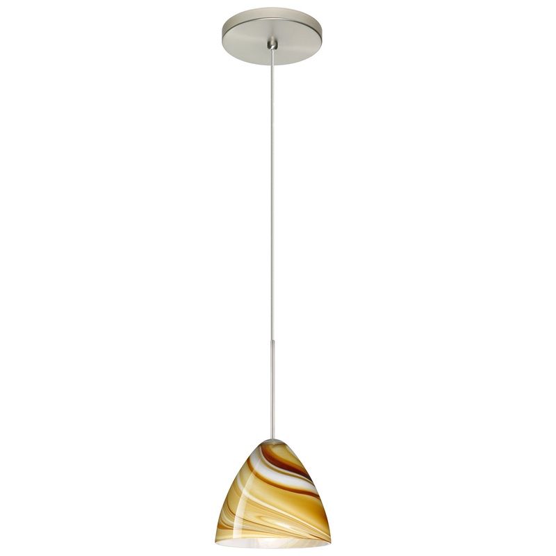Besa 1XT-1779HN-SN Mia One Light Pendant Satin Nickel