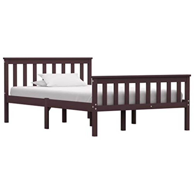 BIGTO – Struttura per letto in legno di pino massello, per camera da letto, stile B, 120 x 190 cm