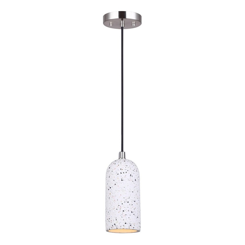 Canarm IPL2034B01BN Pella One Light Pendant Brushed Nickel