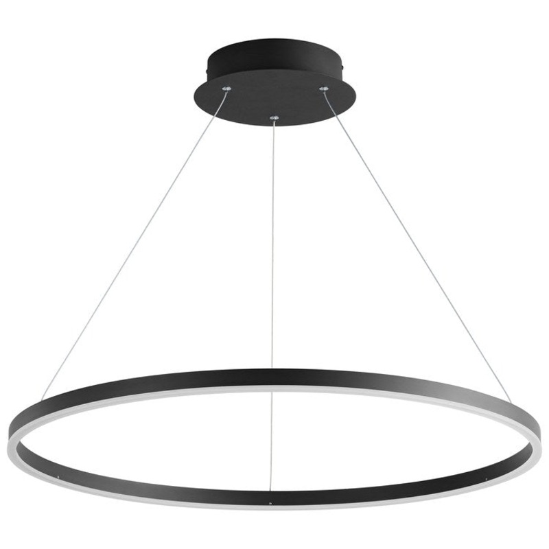 Circulo Single-Light 32″ Pendant – Black