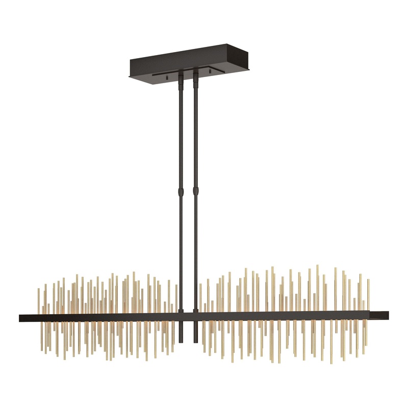 Gossamer Large LED Pendant Oil Rubbed Bronze Modern Brass