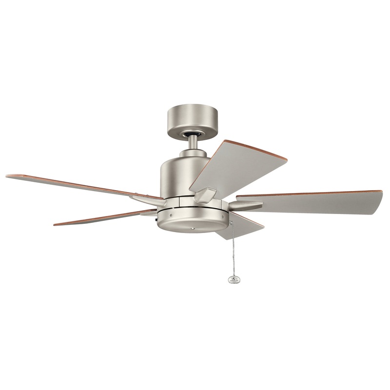 Kichler 330241NI 42″ Ceiling Fan, Brushed Nickel