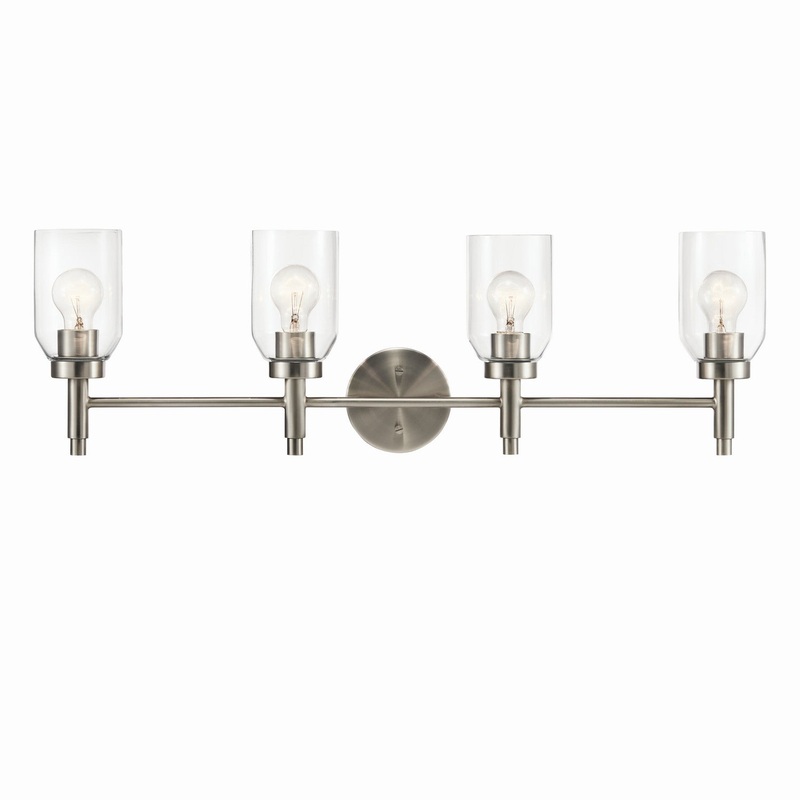 Kichler 55186NI Four Light Vanity, Brushed Nickel