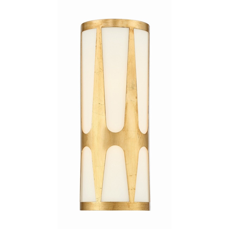 LED Wall Sconce from the Royston Collection in Antique Gold Finish by Crystorama