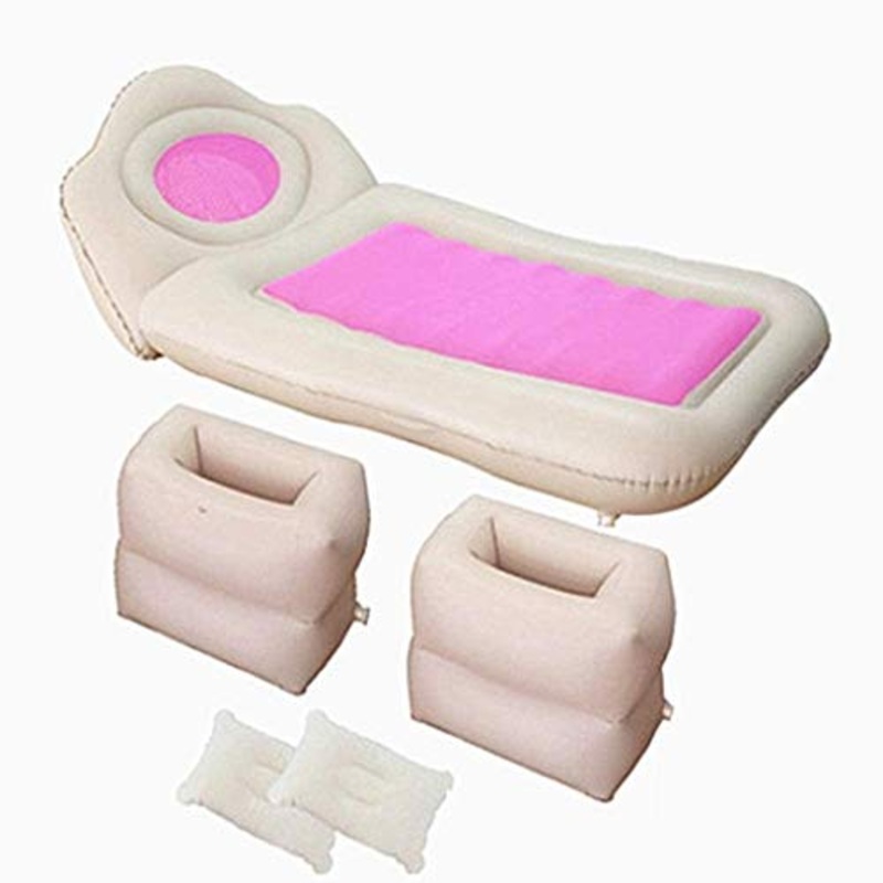 Lettino da viaggio Lettino da viaggio Sedile posteriore della base di aria della base di aria auto traspirante Air materasso floccato materassino con built-in cuscino attivit all’aperto e letto al co