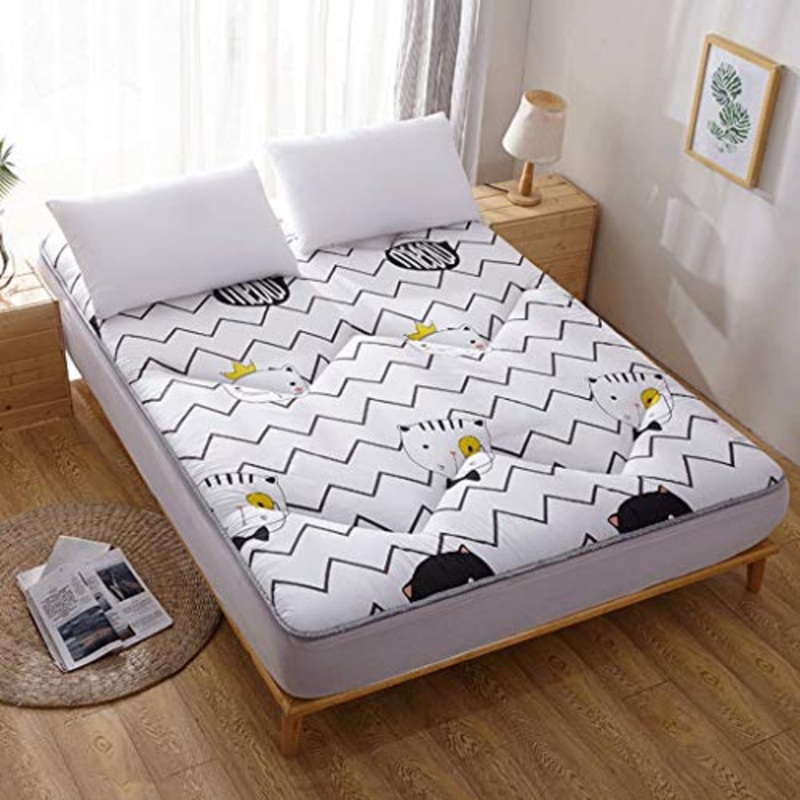 LJ Materasso Pieghevole per Materasso Tatami per l’allievo Pieghevole Traspirante Che assorbe l’umidit – 4 Dimensioni (Colore : A, Dimensioni : 100x200cm)