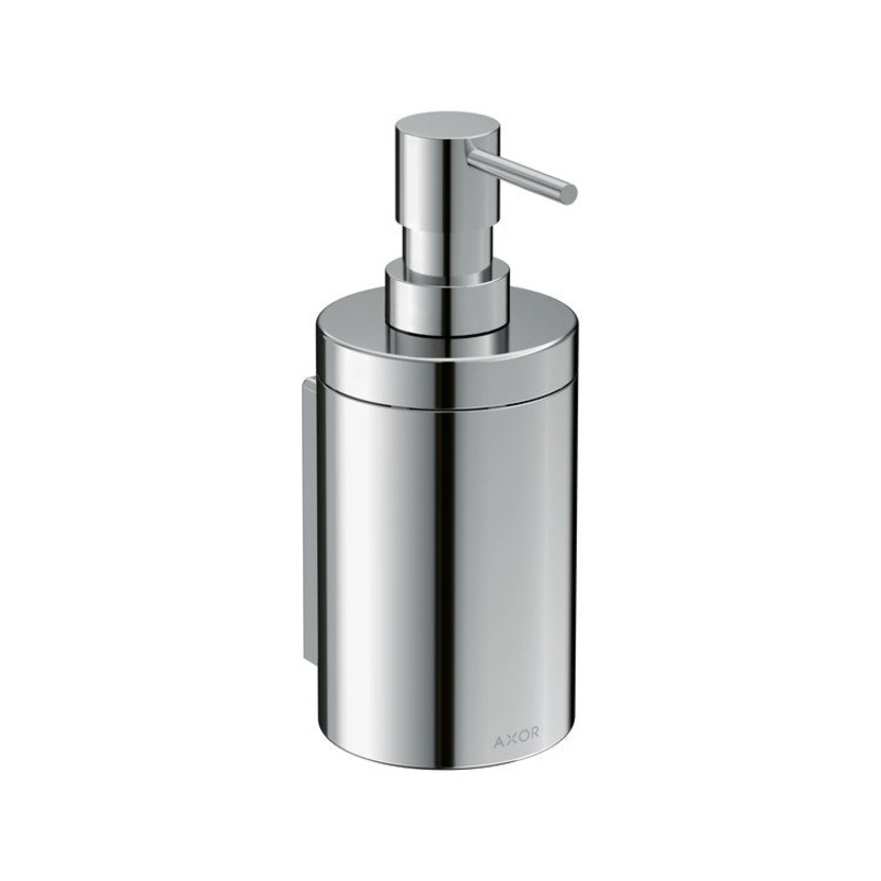 Soap Dispenser Universal Circular Chrome Wall Mount Metal Metal Pump 300 Milliliter