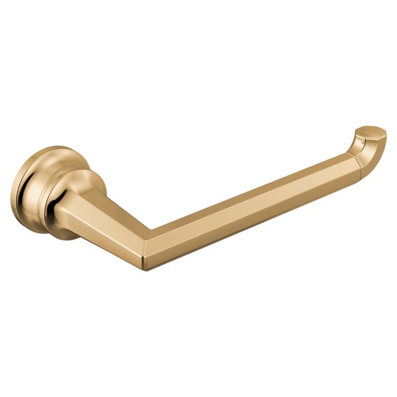 Toilet Paper Holder Beauclere Brilliance Polished Gold 7 Inch 3-5/16 Inch Wall Mount