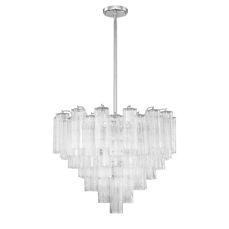 12 Light Chandelier from the Addis Collection in Polished Chrome Finish by Crystorama