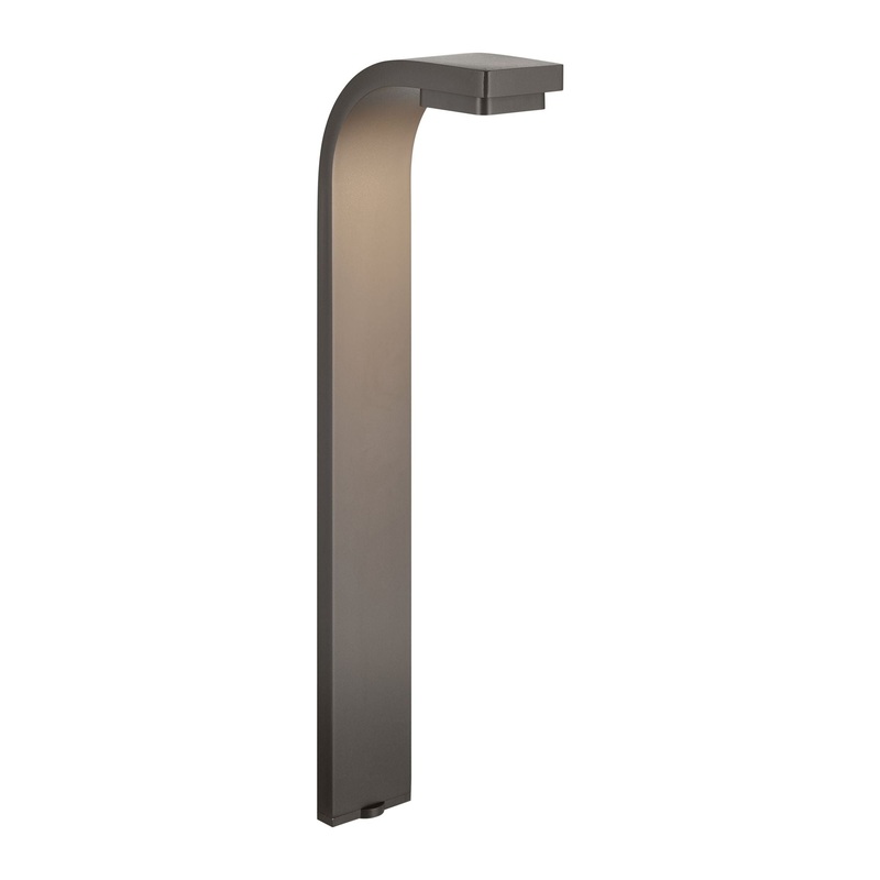 12 Volt LED 22.5″ Curved Path Light Textured Architectural Bronze 2700K