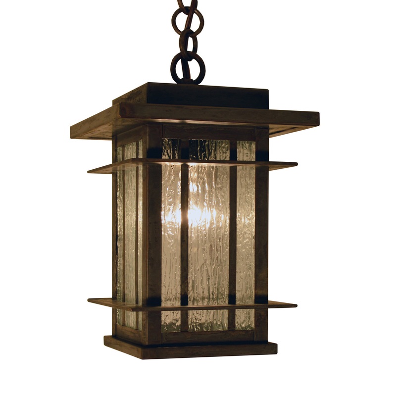 Arroyo OPH-9RM-MB Oak Park One Light Pendant Mission Brown