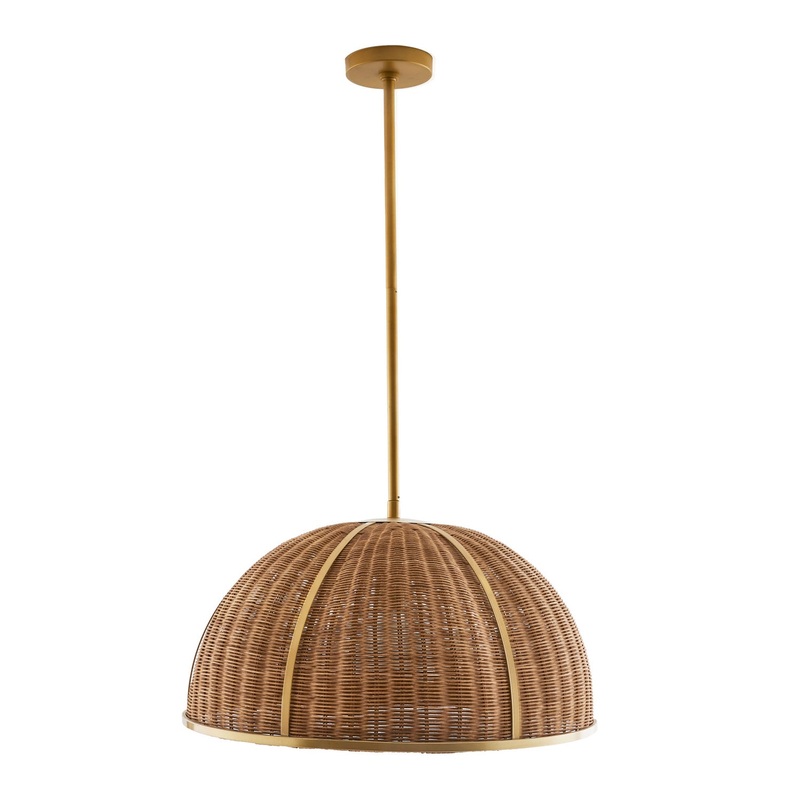 Arteriors 49519 Palma One Light Pendant Natural