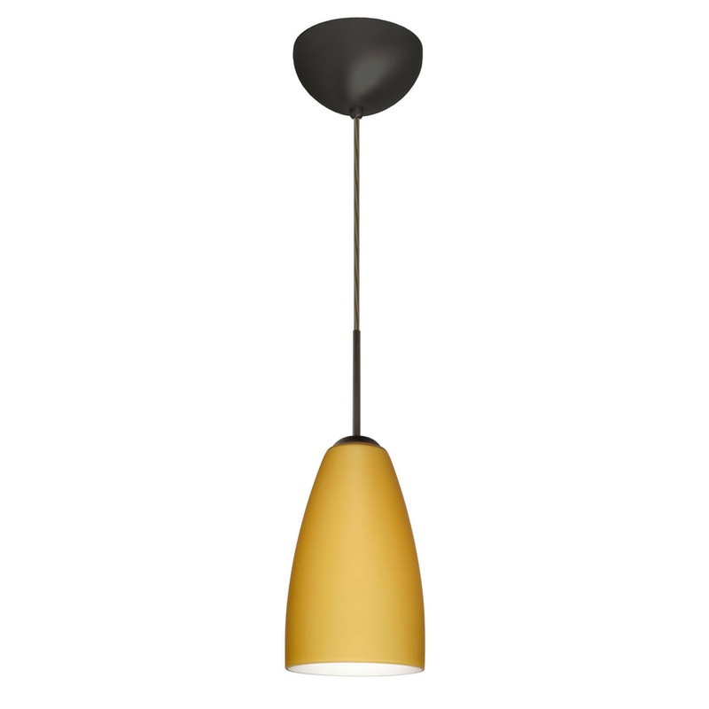 Besa 1JC-1511VM-BR Riva One Light Pendant Bronze