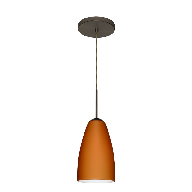 Besa 1JT-151180-BR Riva One Light Pendant Bronze