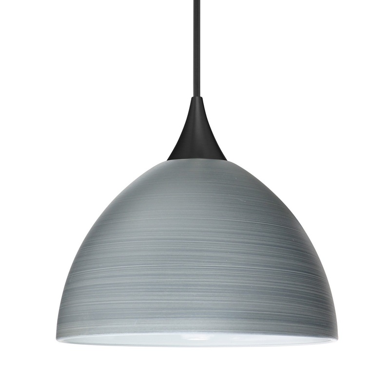 Besa 1XC-4679TN-BK Besa Brella Pendant One Light Pendant Black