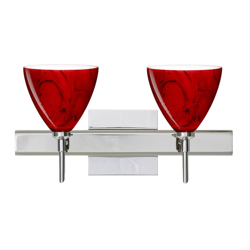 Besa 2SW-1779MA-CR-SQ Mia Two Light Wall Sconce Chrome (Discontinued)