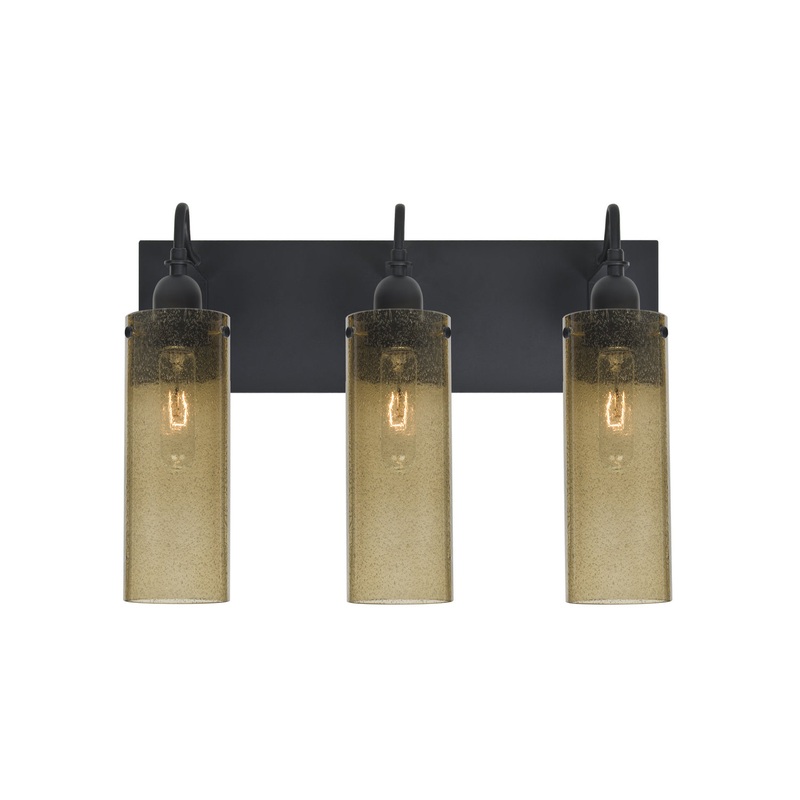 Besa 3WG-JUNI10LT-BK Juni Three Light Wall Sconce Black