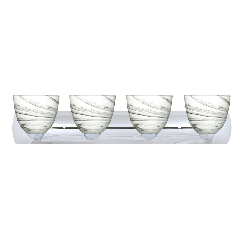 Besa 4WZ-7572MG-CR Sasha Four Light Wall Sconce Chrome (Discontinued)