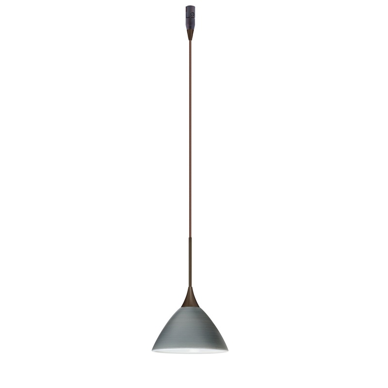 Besa RXP-1743TN-BR Domi One Light Pendant Bronze