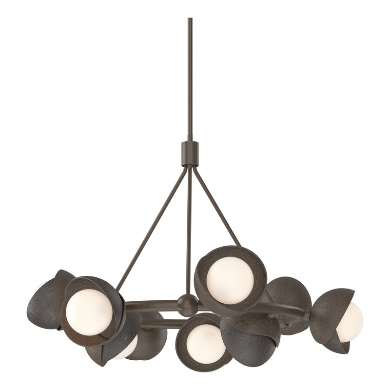 Brooklyn 9-Light Double Shade Ring Pendant Bronze Oil Rubbed Bronze
