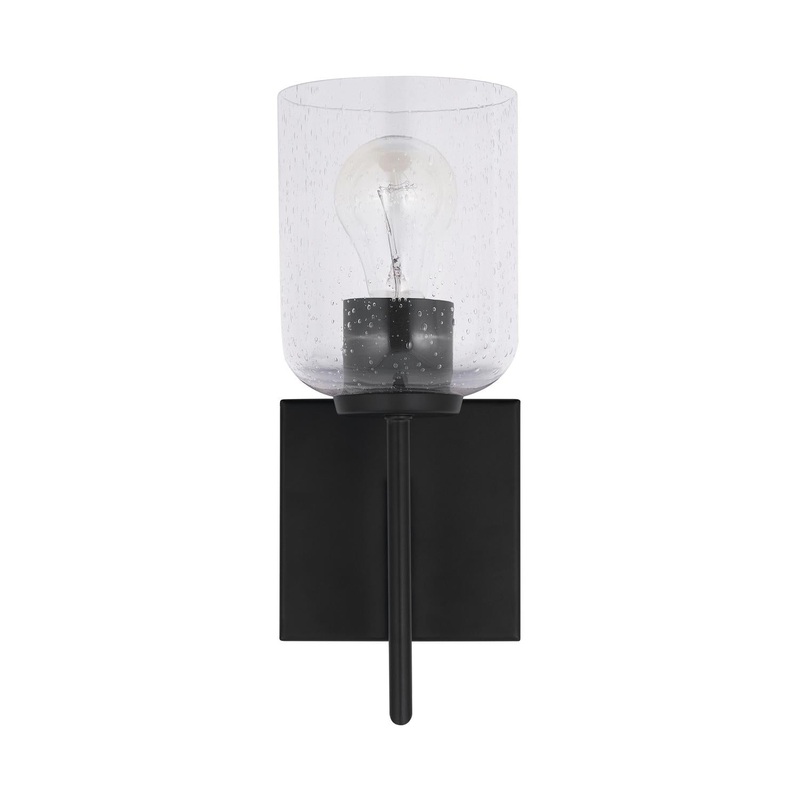 Capital Lighting 639311MB-500 Carter 1 Light Sconce Matte Black