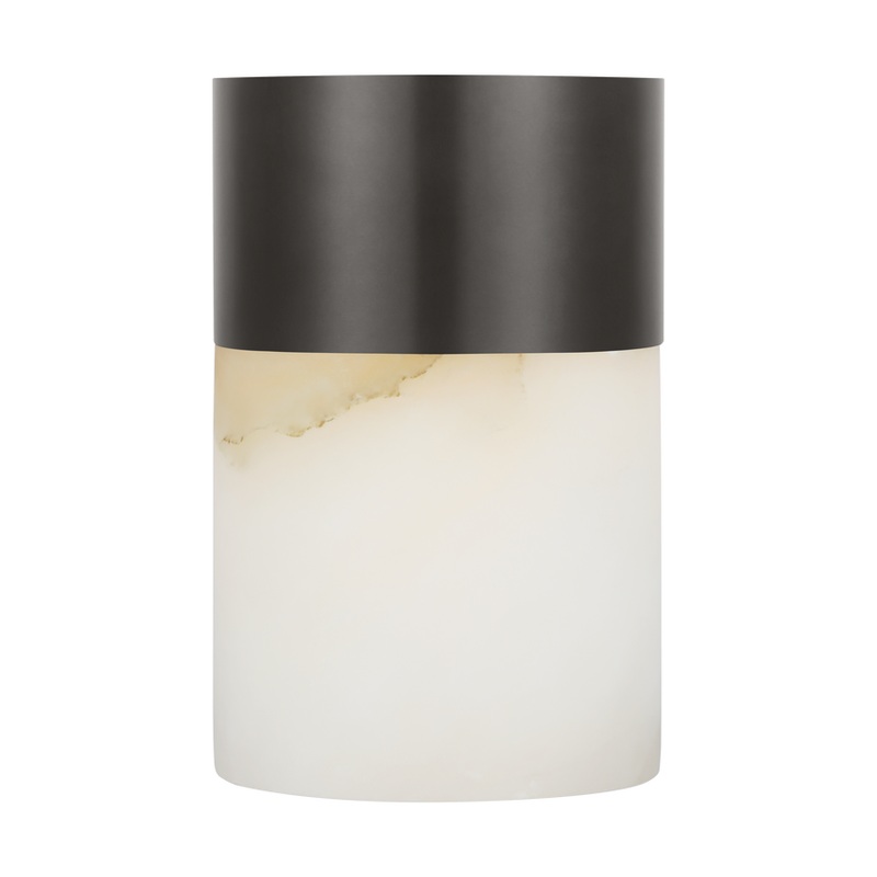 Caspe Alabaster 6 Rechargeable Table Lamp Bronze