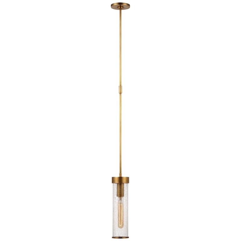 LED Pendant from the Liaison Collection in Antique-Burnished Brass Finish by Visual Comfort Signature