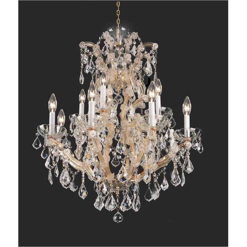 Maria Teresa Classic 18-Light Chandelier Gold