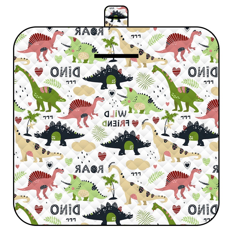 Small Dinosaur Thick Waterproof Foldable Picnic Mat – 150x200cm for Camping & Beach
