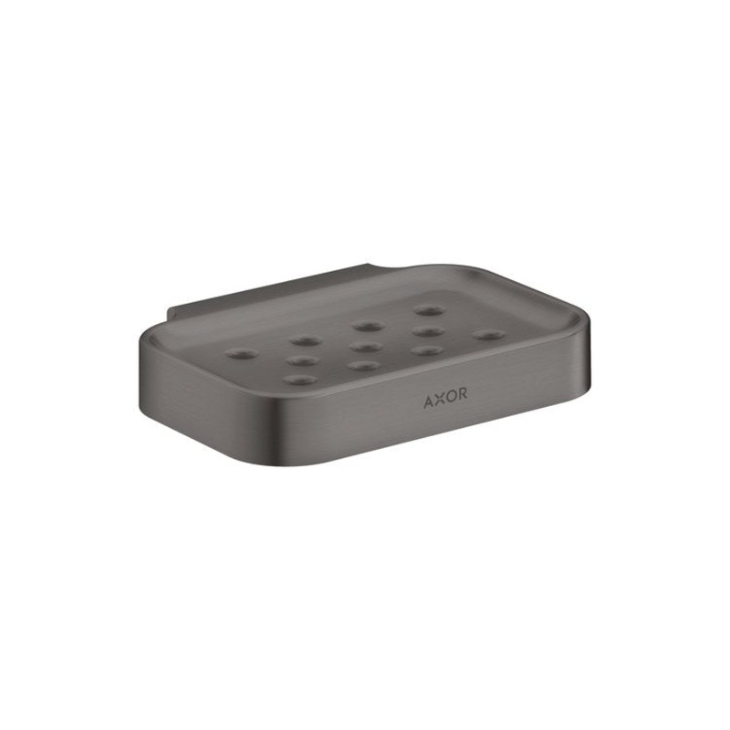 Soap Dish Universal Circular Brushed Black Chrome Wall Mount Rectangle Metal