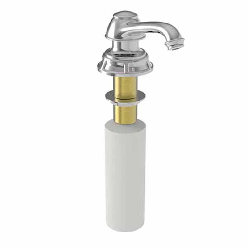 Soap Dispenser Gavin Polished Brass Uncoated Living Deck Mount Brass Pump
