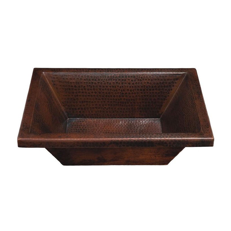 Thompson Traders Hammered Diego Black Copper Bath Sink Tonala BPU-1914BC (Showroom Display for Sale)
